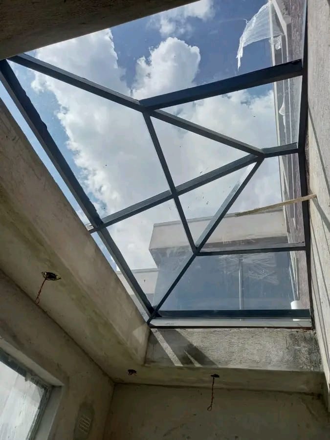 Glass Awning Roof Integration